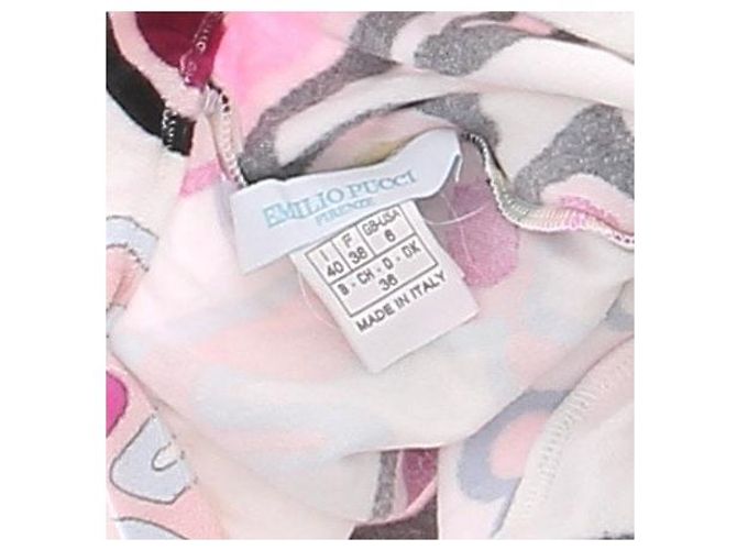Emilio Pucci Calças de esponja brancas e multicoloridas Multicor - vista 5