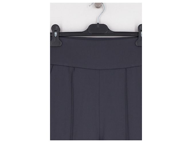 Autre Marque Pantalones de lana azul marino - vista 2