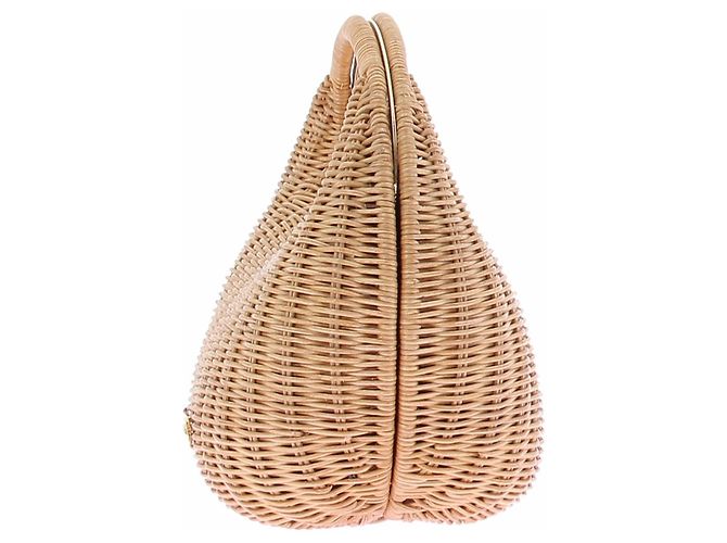 Sacai Sac Rattan Round NATURAL Marrone - vista 4
