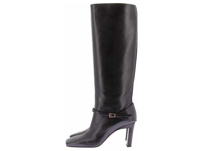 Wandler Botas de couro preto com fivela "Isa" - vista 2