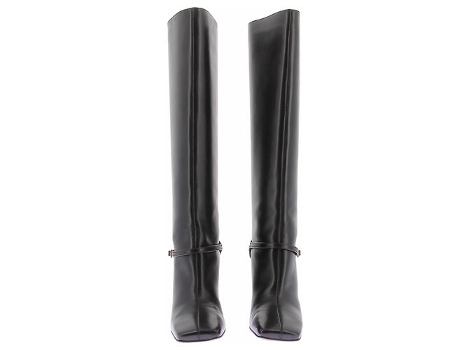 Wandler Botas de couro preto com fivela "Isa" - vista 3
