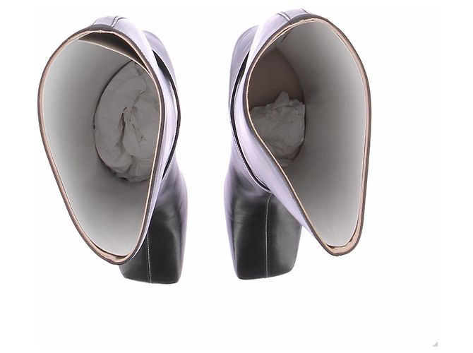 Wandler Botas de couro preto com fivela "Isa" - vista 4