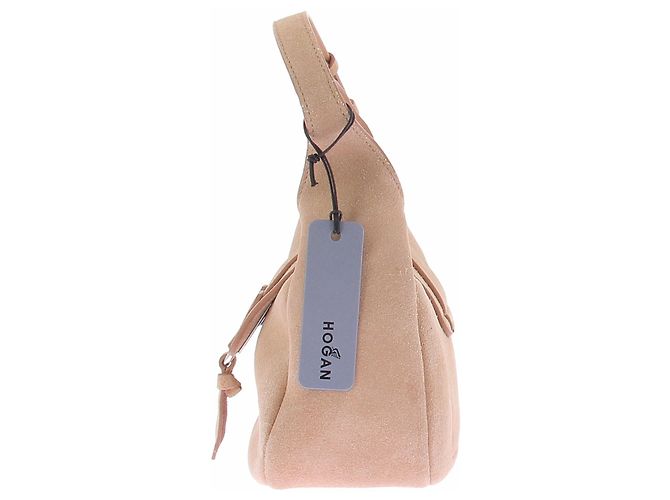 Hogan Borsa Hobo marrone in camoscio - vista 5