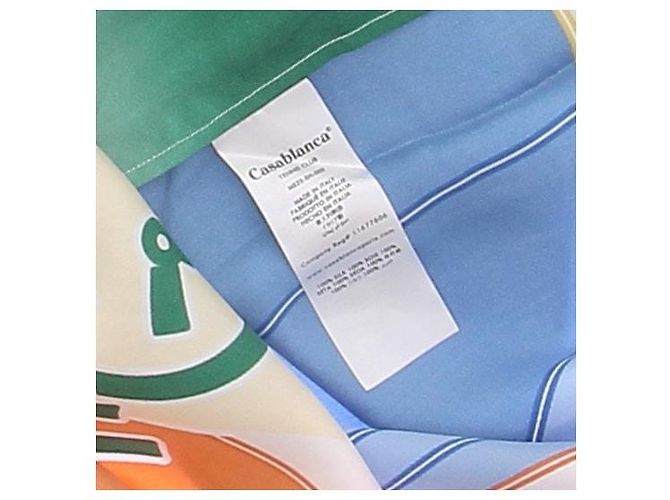 Casablanca Mehrfarbig gemusterte Seidenbluse Orange - Ansicht 6