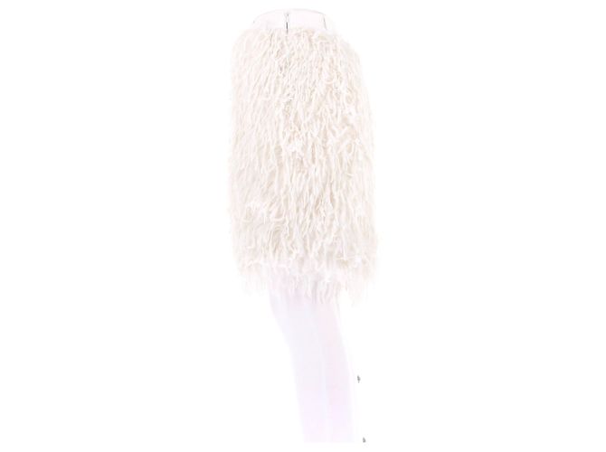 Autre Marque Falda lápiz de plumas ARAKII blanca Blanco - vista 4