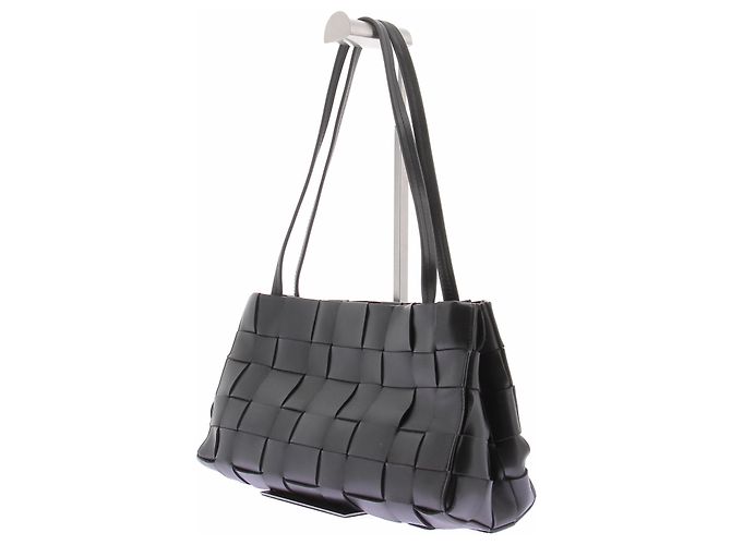 Autre Marque Borsa in pelle intrecciata nera ST AGNI Nero - vista 2