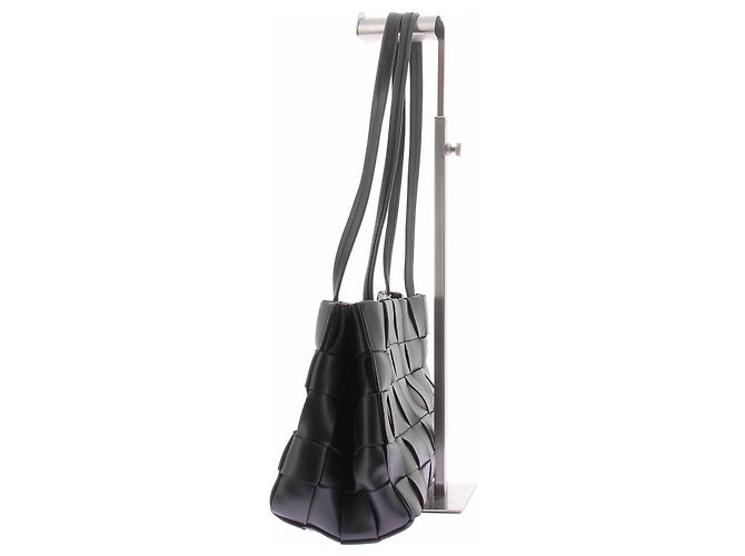 Autre Marque Borsa in pelle intrecciata nera ST AGNI Nero - vista 4