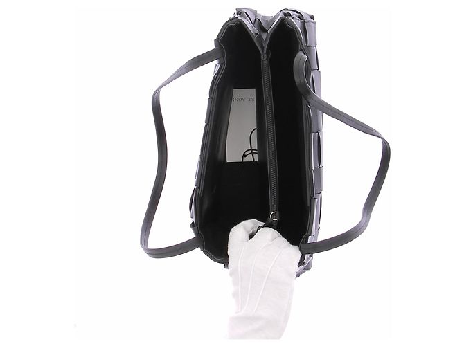 Autre Marque Borsa in pelle intrecciata nera ST AGNI Nero - vista 7