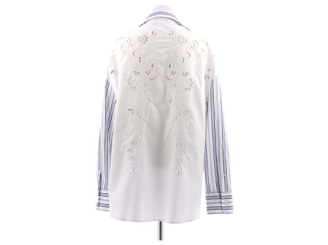 Max Mara Camisa a rayas azul y blanca - vista 2