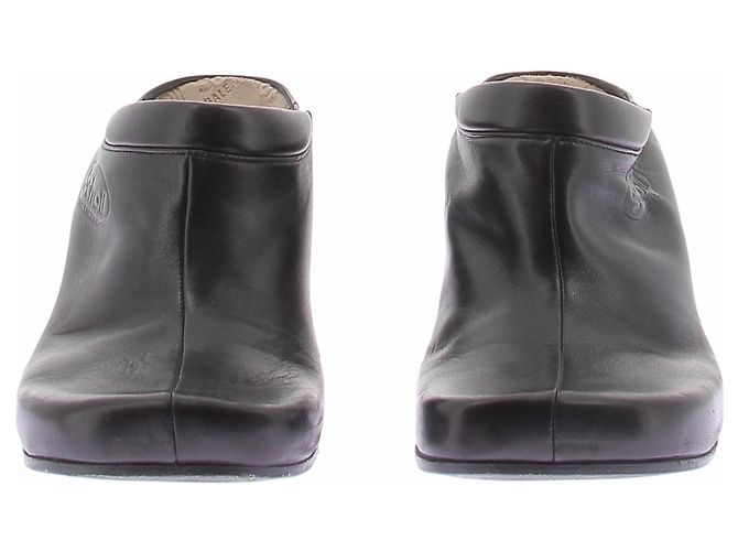 Mules Balenciaga x Scholl in pelle nera Nero - vista 3
