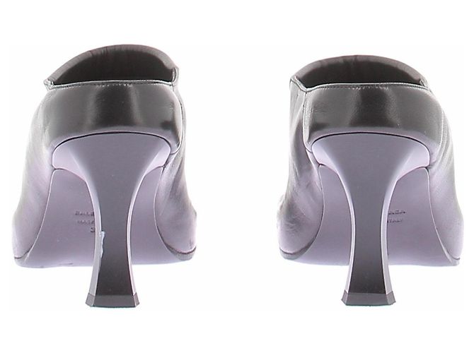Mules Balenciaga x Scholl in pelle nera Nero - vista 7