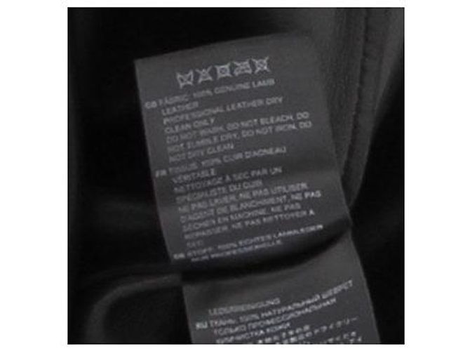 Totême Leder Midi Rock Schwarz - Ansicht 5