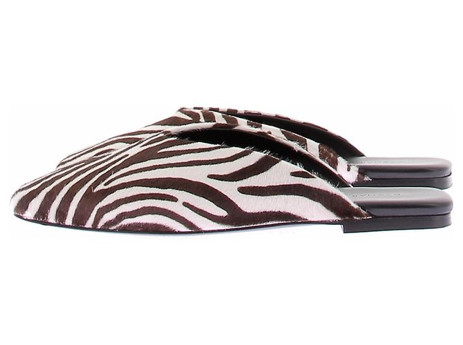 Dagmar Mules mit eckiger Kappe braun Leder Größe 38 - Ansicht 2