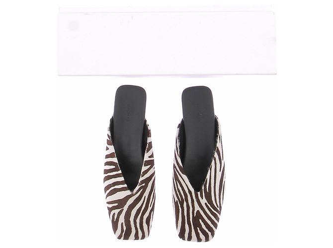Dagmar Mules mit eckiger Kappe braun Leder Größe 38 - Ansicht 4