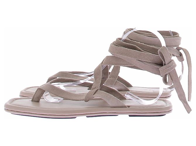 Autre Marque Sandali ST AGNI in pelle color taupe Beige - vista 2