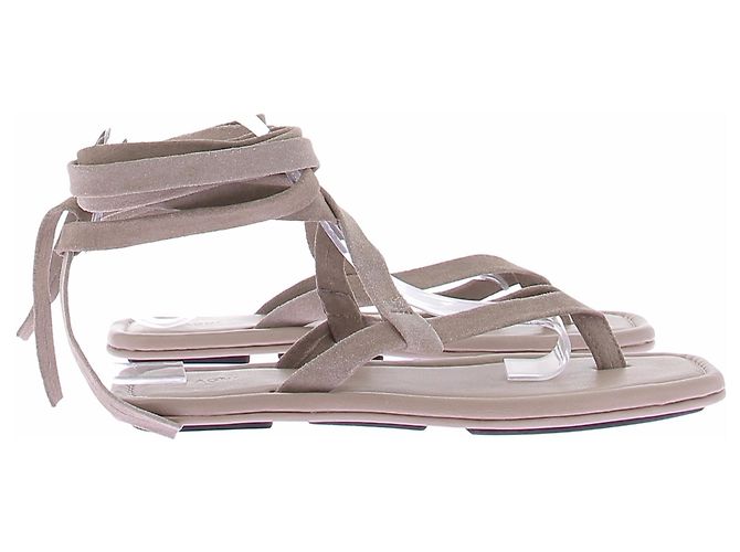 Autre Marque Sandali ST AGNI in pelle color taupe Beige - vista 6