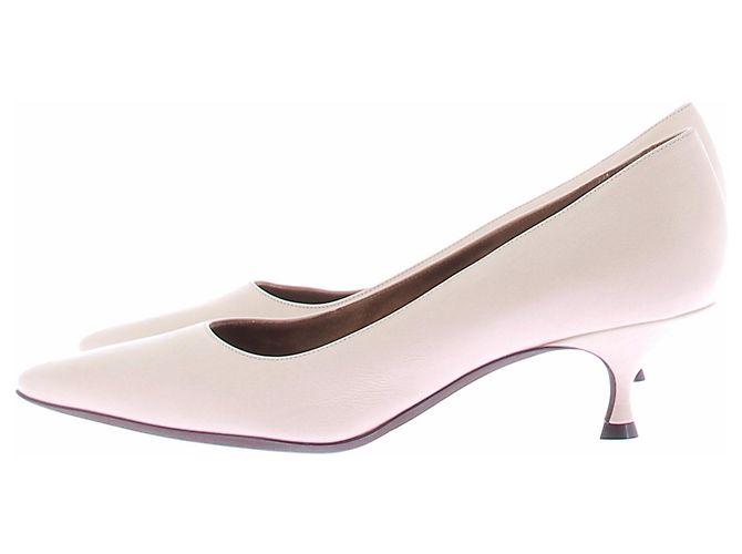 Autre Marque HERBERT LEVINE Pumps aus Leder Beige Größe 38 - Ansicht 2