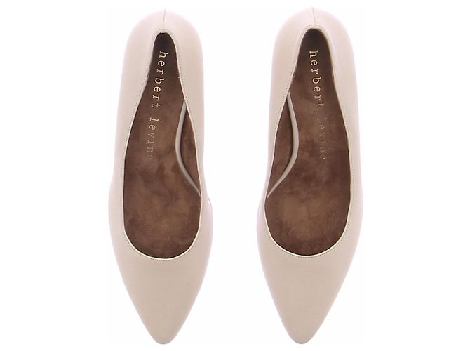 Autre Marque HERBERT LEVINE Pumps aus Leder Beige Größe 38 - Ansicht 4