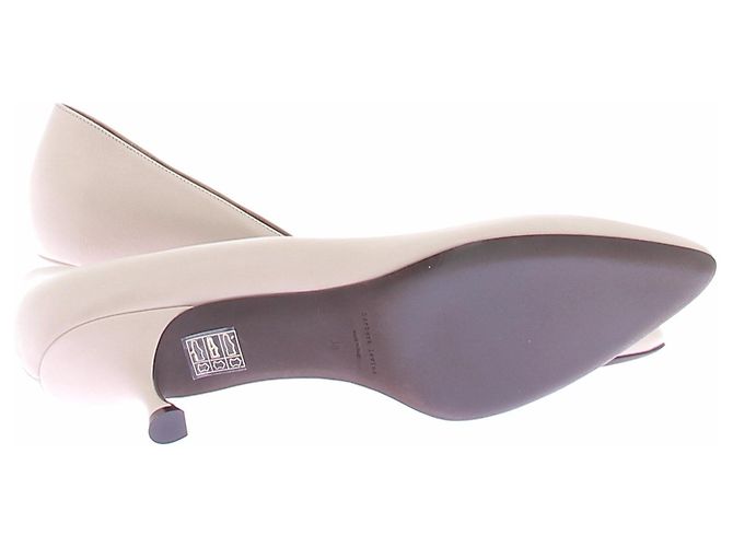 Autre Marque HERBERT LEVINE Pumps aus Leder Beige Größe 38 - Ansicht 5