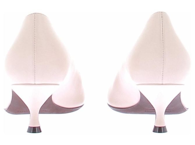 Autre Marque HERBERT LEVINE Pumps aus Leder Beige Größe 38 - Ansicht 7