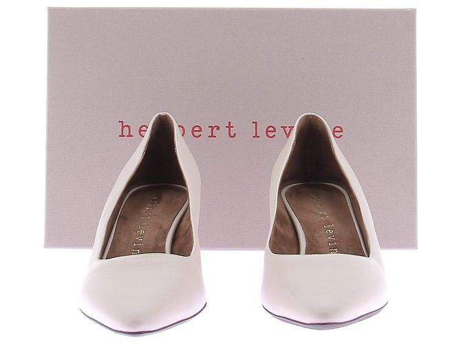 Autre Marque HERBERT LEVINE Pumps aus Leder Beige Größe 38 - Ansicht 8