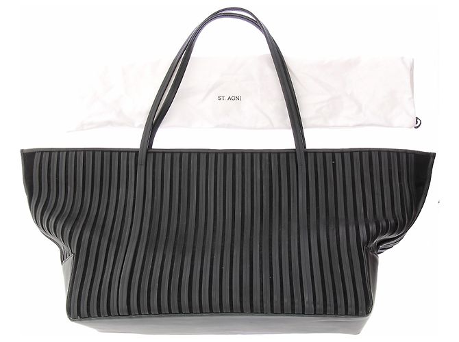 Autre Marque Cabas Linea Stitch nero - vista 8