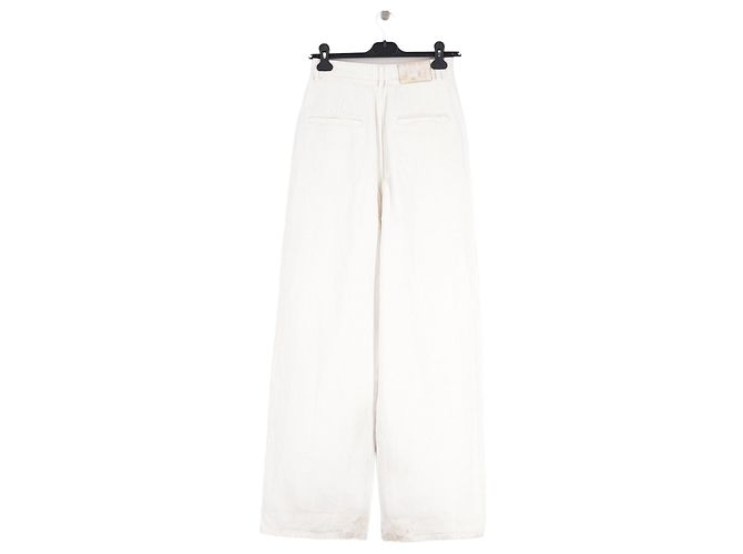 Autre Marque Jeans de algodão branco LOULOU STUDIO - vista 4