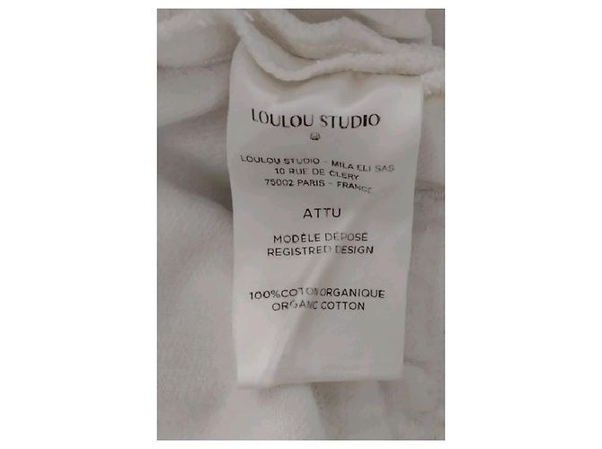 Autre Marque Jeans de algodão branco LOULOU STUDIO - vista 6