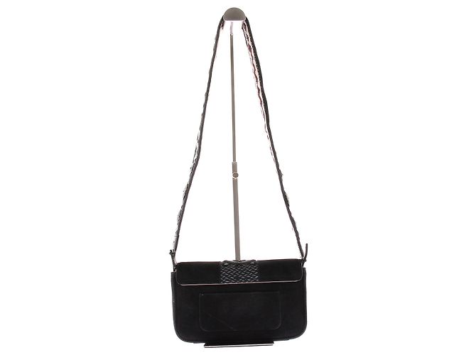 Autre Marque Borsa a tracolla in camoscio Nero - vista 2
