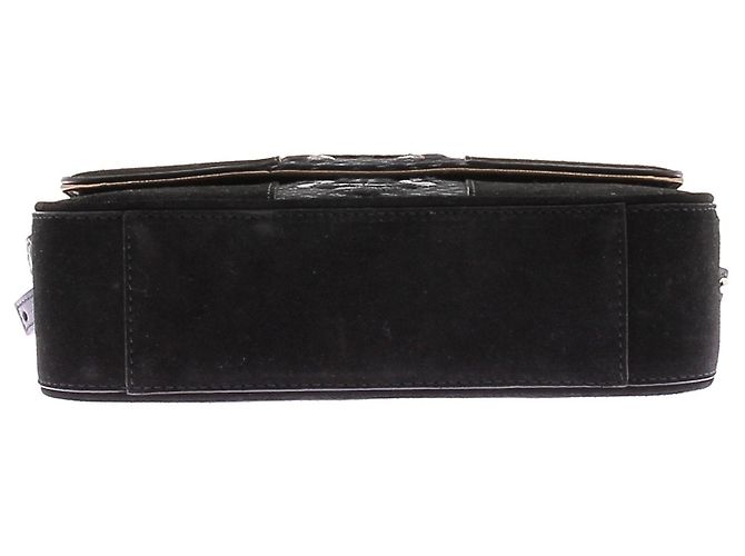 Autre Marque Borsa a tracolla in camoscio Nero - vista 6
