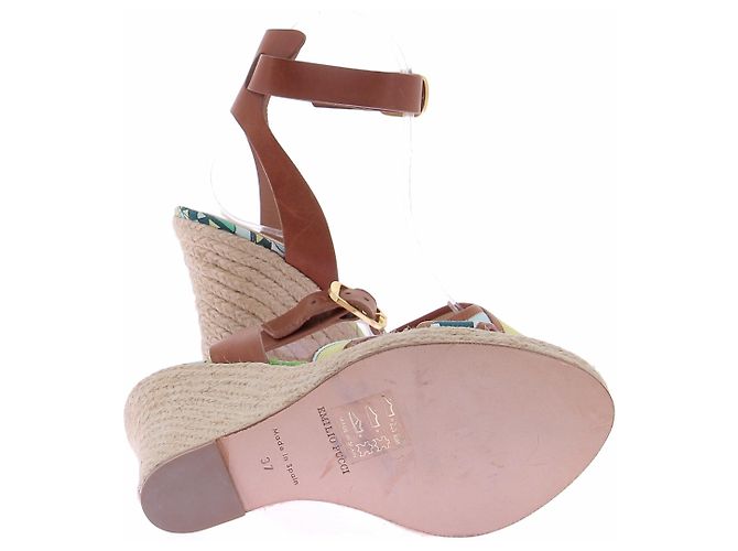 Emilio Pucci Espadrilles compensées vertes Green - view 5