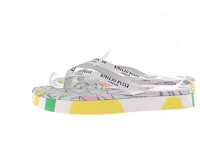 Emilio Pucci Infradito in spugna multicolore - vista 3