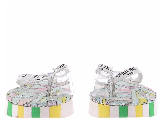 Emilio Pucci Infradito in spugna multicolore - vista 4
