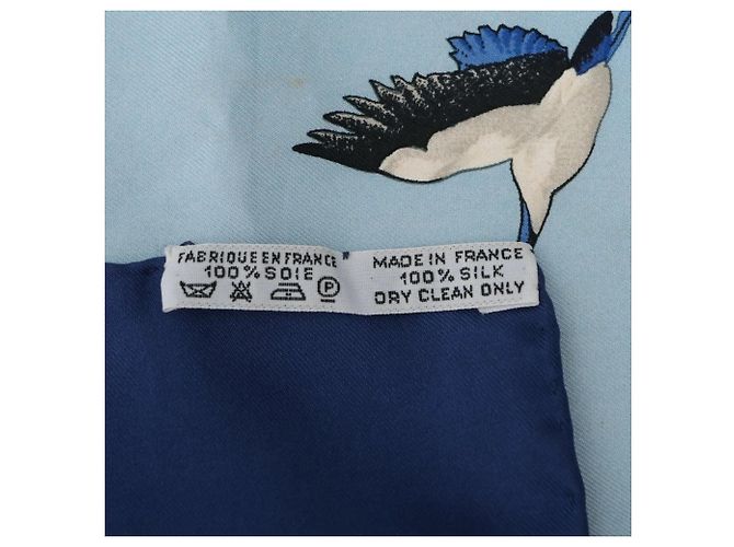 Hermès Hermes Carre 90 Foulard Sichuan Panda Blu navy - vista 6