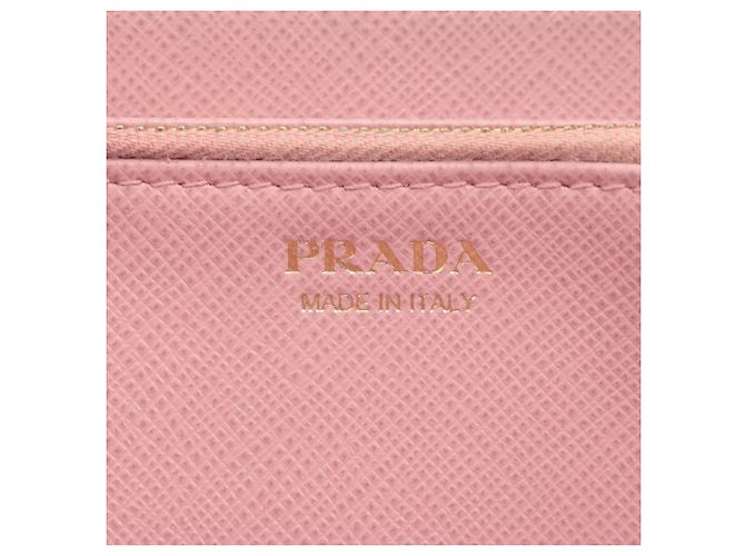 Cartera larga de piel Saffiano Prada Rosa - vista 11