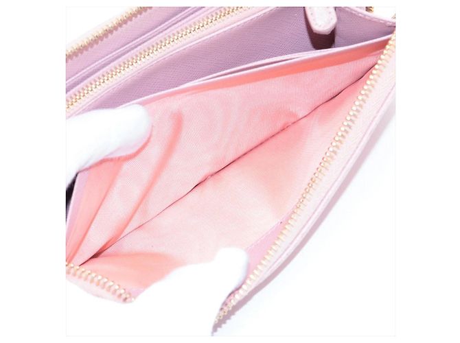 Cartera larga de piel Saffiano Prada Rosa - vista 9