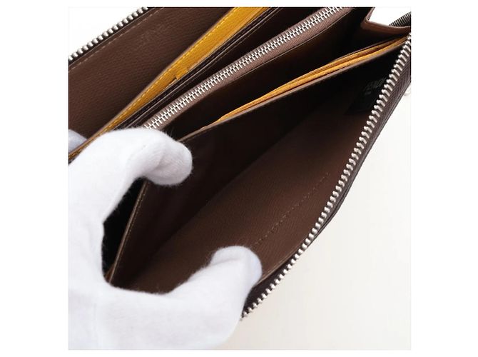 Fendi Zucca Zip-Around Wallet Brown - view 9