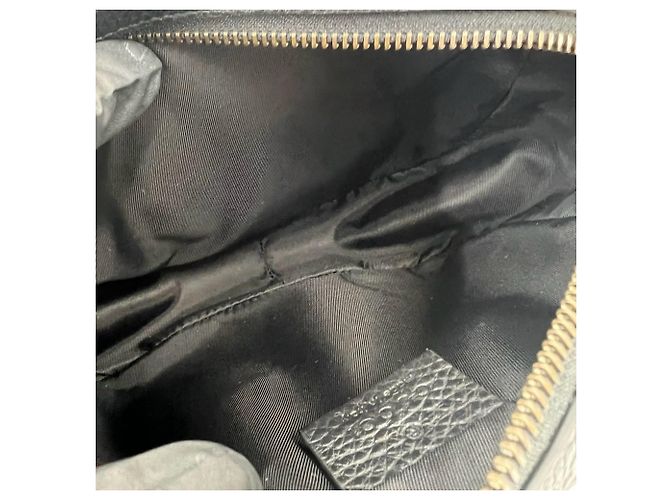 Borsa a tracolla mini e pochette in pelle GUCCI Soho Interlocking G con nappina Nero - vista 9