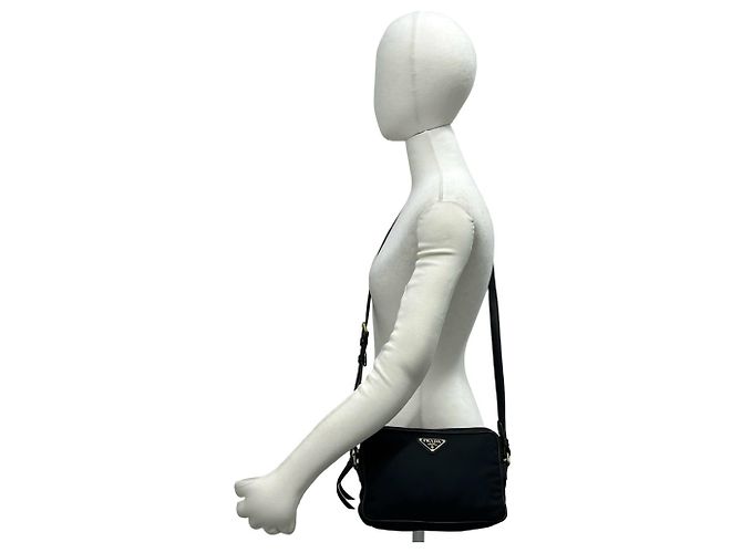 Mini borsa a tracolla Prada in nero - vista 2