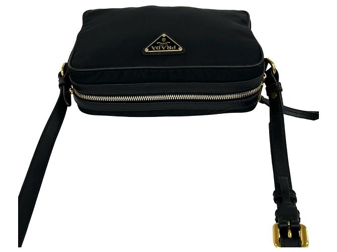 Mini borsa a tracolla Prada in nero - vista 4