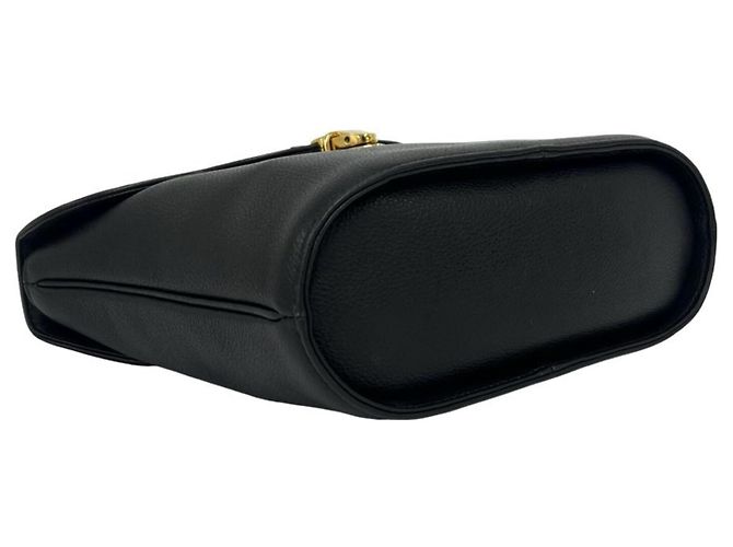 Borsa a tracolla 2-Way in pelle con logo traforato Yves Saint Laurent YSL Nero - vista 7