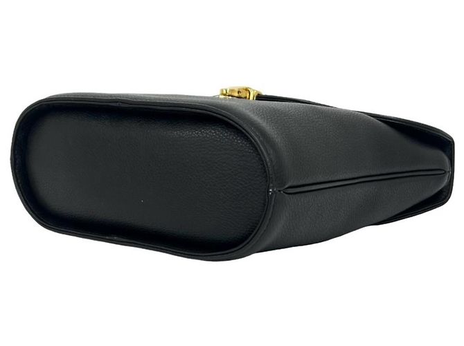 Borsa a tracolla 2-Way in pelle con logo traforato Yves Saint Laurent YSL Nero - vista 8