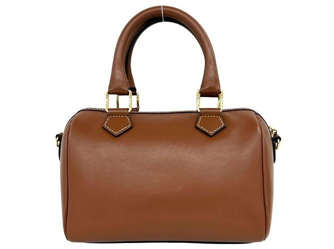Céline Celine Sac Mini Boston en Cuir Triomphe Marron - vue 3