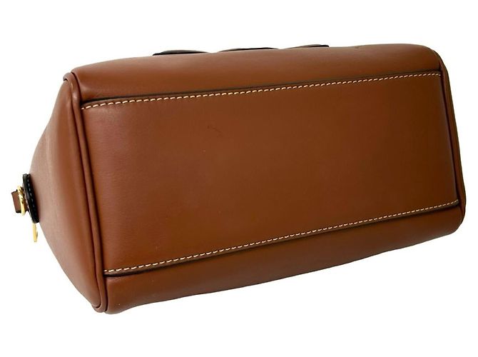 Céline Celine Sac Mini Boston en Cuir Triomphe Marron - vue 7