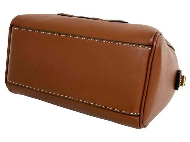 Céline Celine Sac Mini Boston en Cuir Triomphe Marron - vue 8