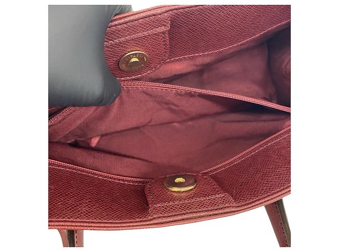 Bolsa Burberry Nova Check em lona e couro Bege Bordeaux - vista 10