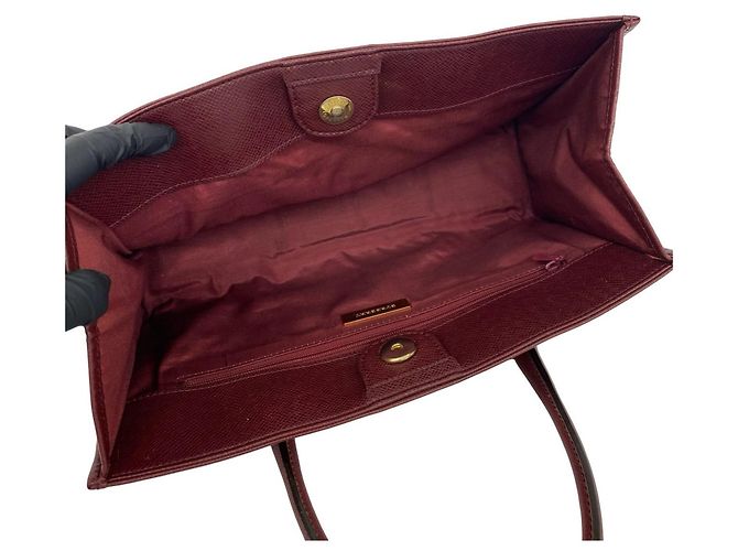 Bolsa Burberry Nova Check em lona e couro Bege Bordeaux - vista 9