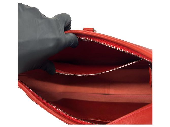 Hermès Hermes Trim 31 Schultertasche Rot - Ansicht 10