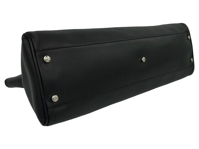 Cartier Marcello Handtasche aus Leder mit perforiertem Logo Schwarz - Ansicht 7