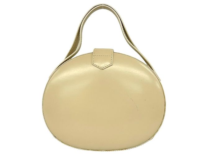 Loewe Vintage Anagram Mini Schultertasche aus Leder Beige - Ansicht 3